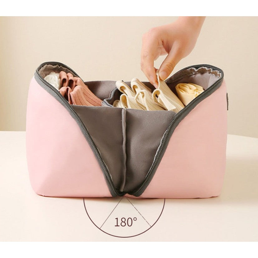 3 az 1-ben hordozható alsónemű melltartó zokni tárolótáska többfunkciós poggyász utazási üzleti szervező