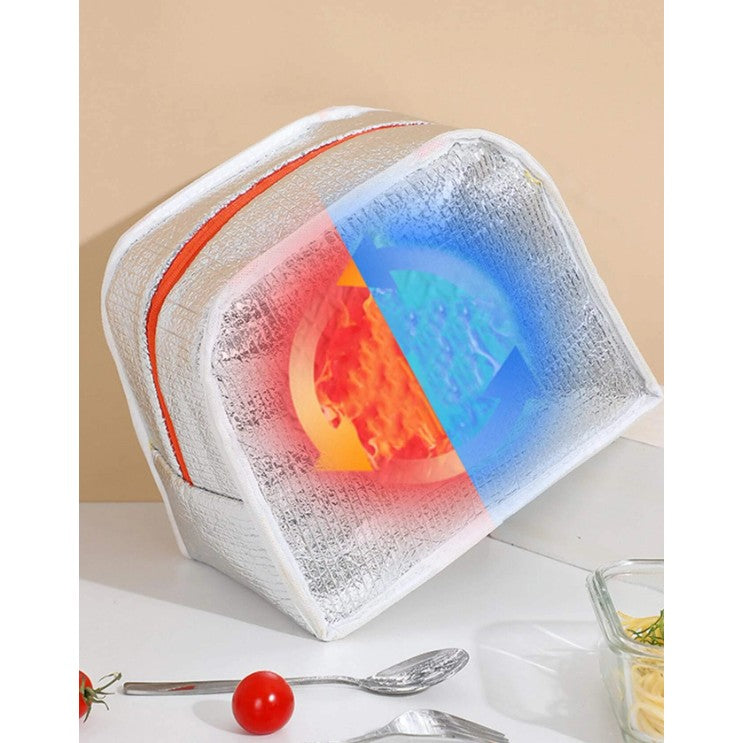 Geanta Frigorifica, Cu Desene Animat, Portabila Pentru Copii, De Pranz, Din Panza Oxford, 22X14X19 Cm, Model Iepuras, Roz - vivimall.ro