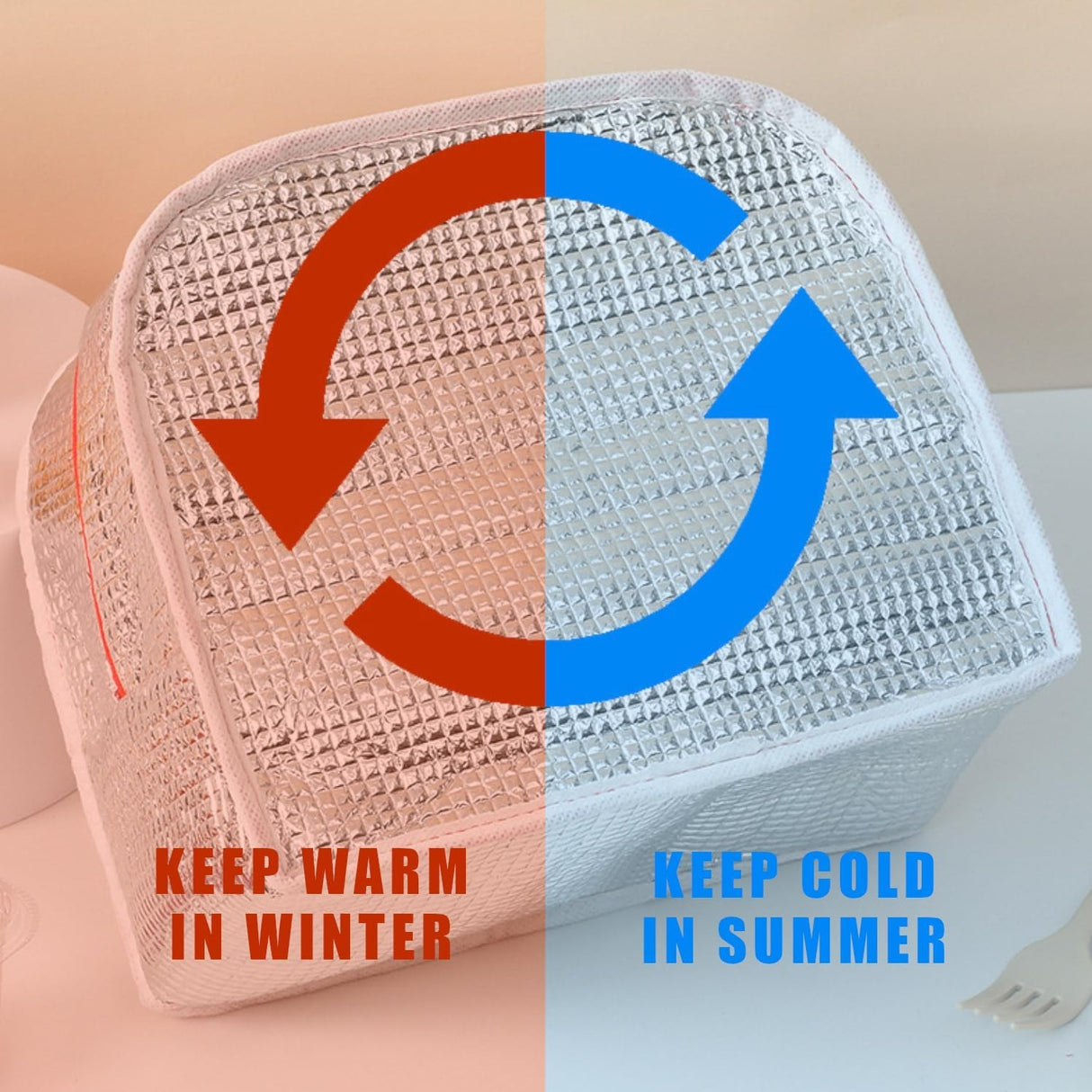 Geanta Frigorifica, Cu Desene Animat, Portabila Pentru Copii, De Pranz, Din Panza Oxford, 22X14X19 Cm, Model Purcelus, Roz - vivimall.ro