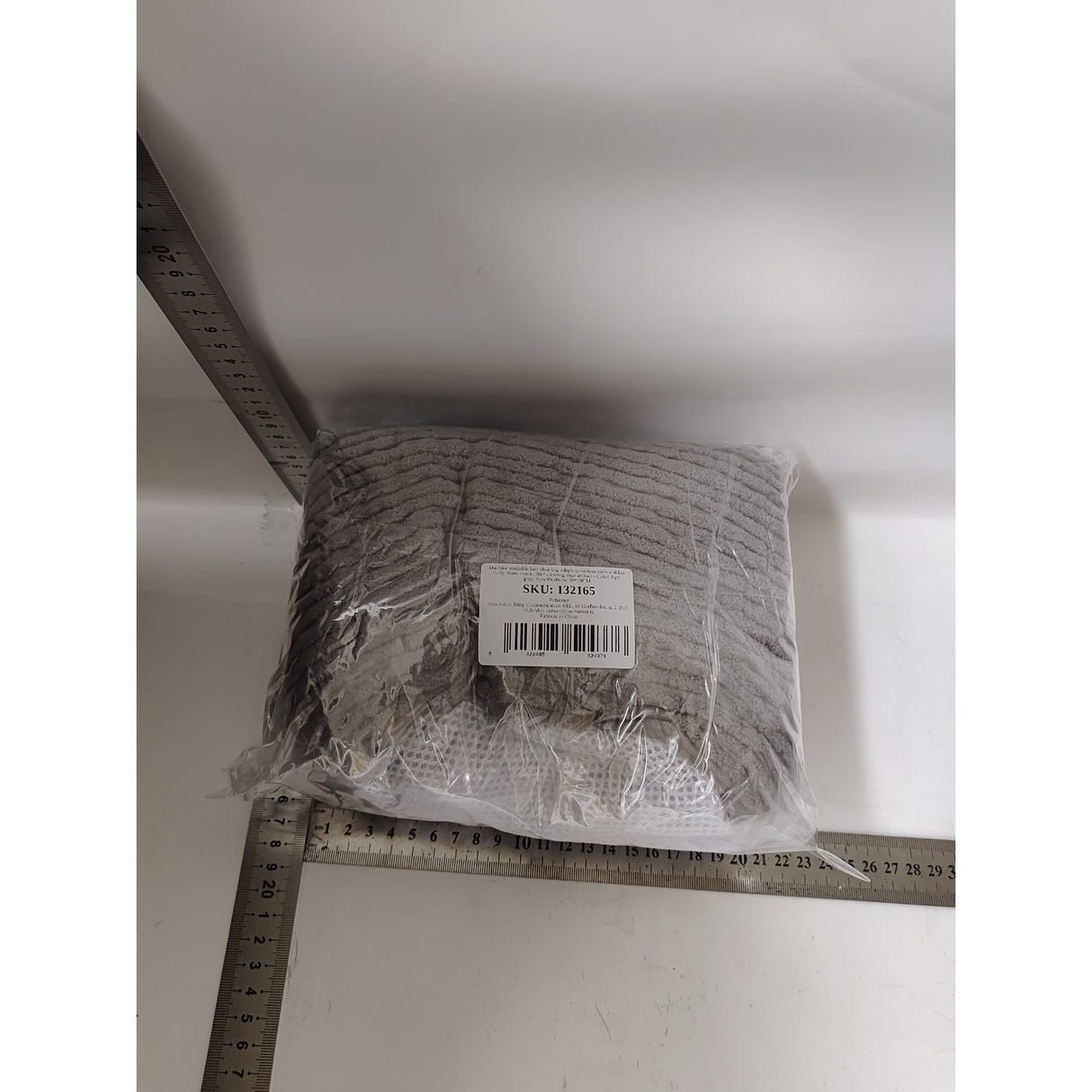 Geanta pentru Spalare Incaltaminte, Vivimall, pentru Masina de Spalat, cu Fibre Pufoase in Interior, cu Fermoar, Curatare 360 de Grade, 39x19 cm, Gri deschis - vivimall.ro