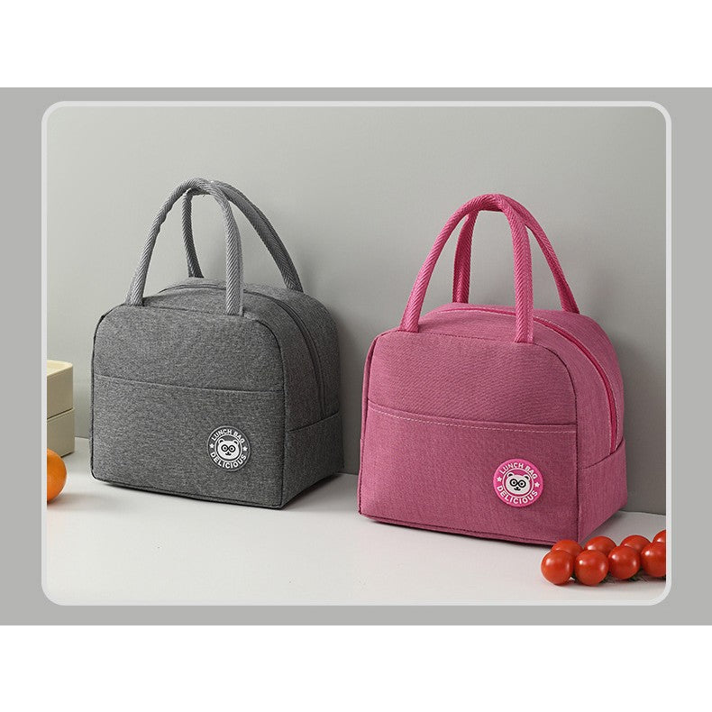 Geanta Termica Pentru Pranz, Multifunctionala, Compartimentata, Impermeabila, Cu Manere, Buzunar Exterior, 22X14X19 Cm - vivimall.ro