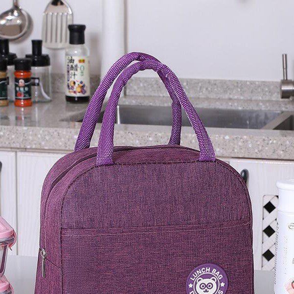 Geanta Termica Pentru Pranz, Multifunctionala, Compartimentata, Impermeabila, Cu Manere, Buzunar Exterior, 22X14X19 Cm - vivimall.ro