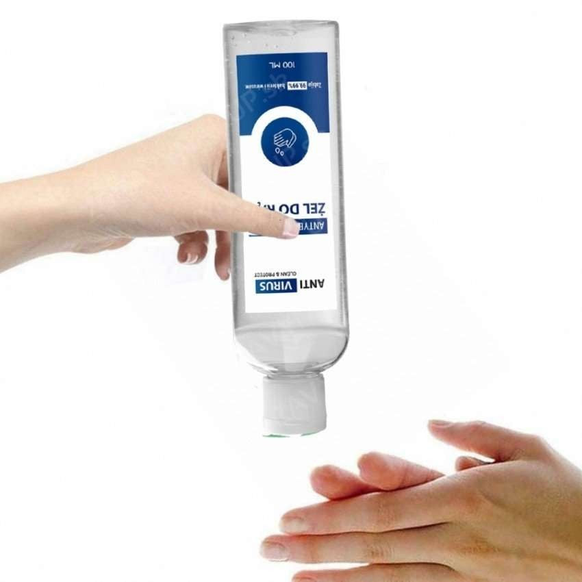 Gel antibacterian pentru maini Anti Virus, 80% Ethanol, 100 ml - vivimall.ro