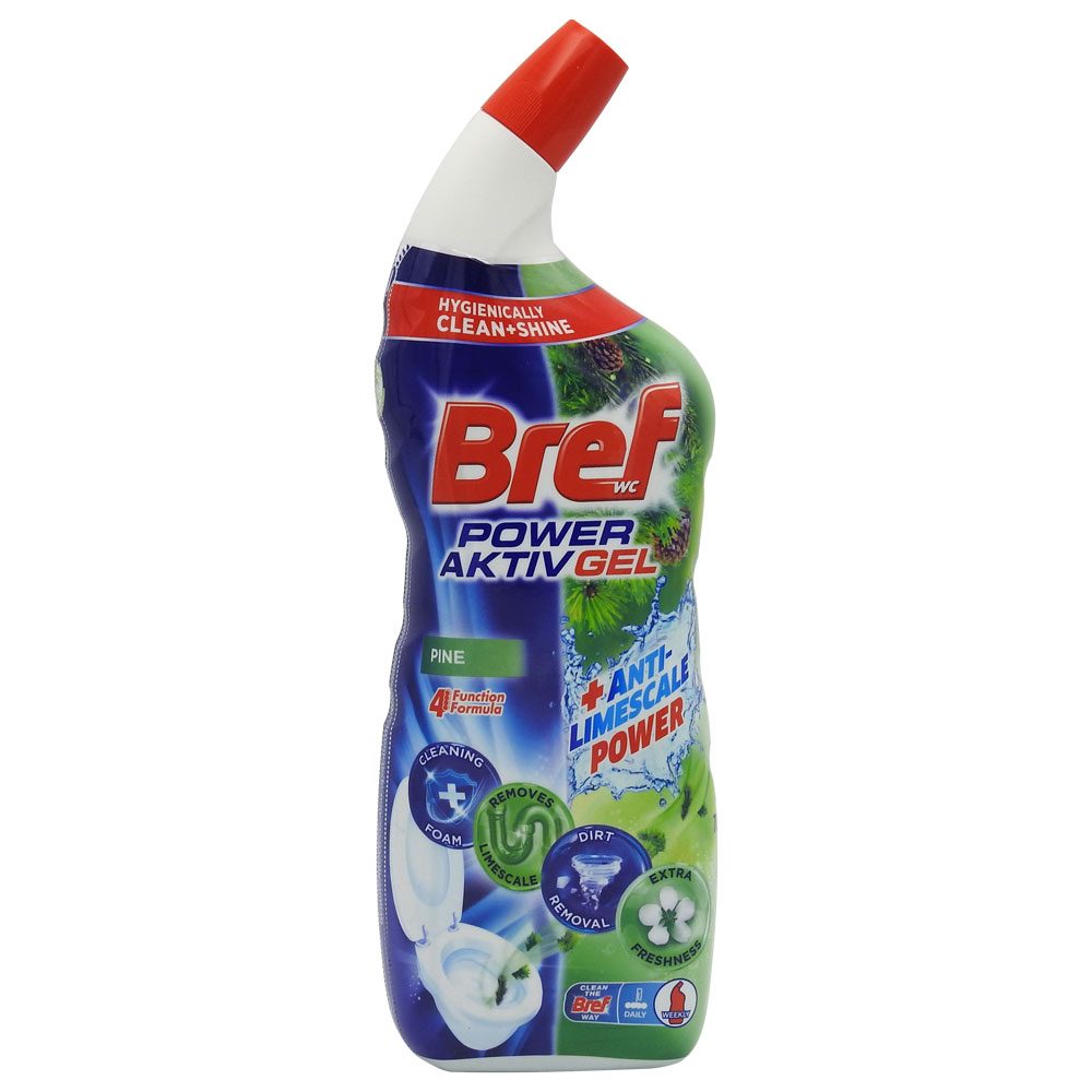 Bref Power Aktiv gél, WC folyadék 700 ml, fenyő