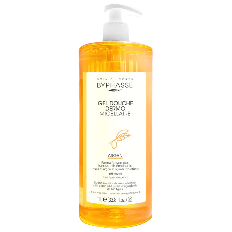 Byphasse tusfürdő, Dermomicellás, 1000 ml, argán