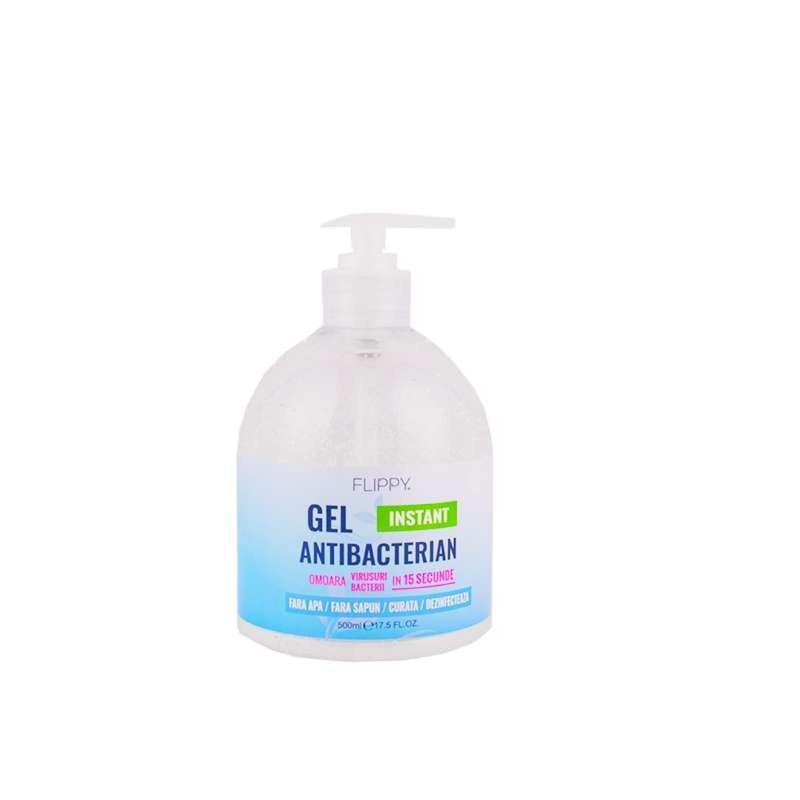 Gel dezinfectant pentru maini cu 70 % alcool Vivimall cu efect antibacterian si virucid, 500 ml - vivimall.ro