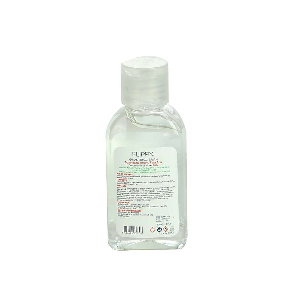 Gel dezinfectant pentru maini cu 70 % alcool Vivimall cu efect antibacterian si virucid, 60 ml - vivimall.ro