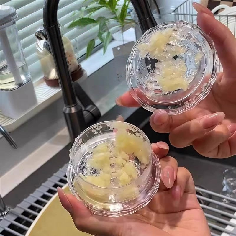 Zdrobitor de Usturoi, Flippy, Multifunctional, din Plastic, Prin Rasucire, 4 x 7.5 cm, Transparent