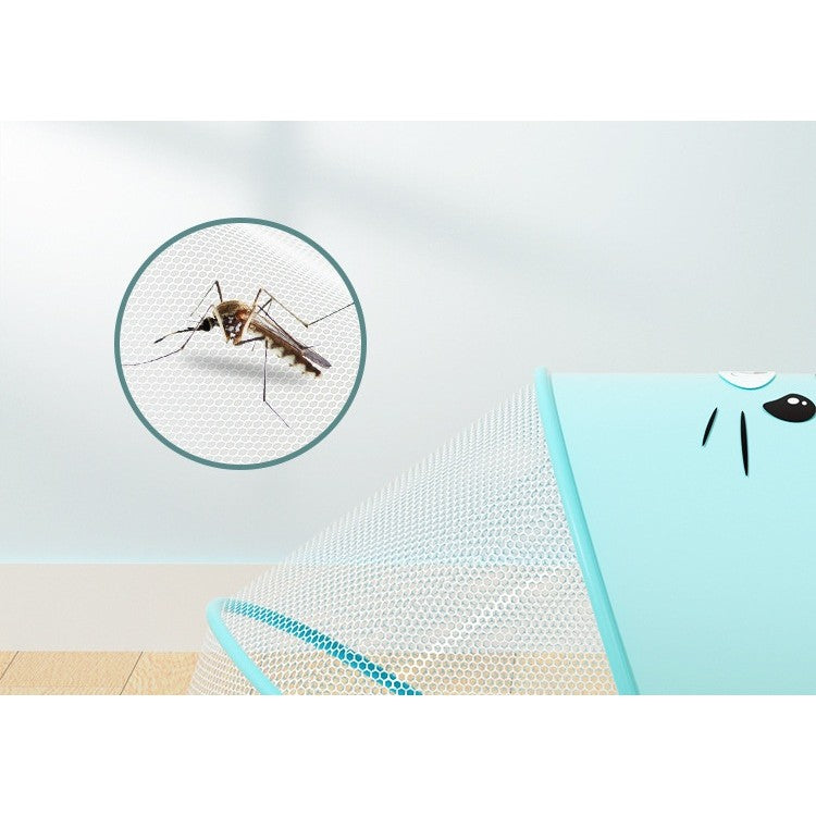 Husa Anti-Tantari, Vivimall, Pliabila, Protectie 360 Grade, Parasolar, 0-1 An, 60 x 55 x 5 cm, Roz - vivimall.ro