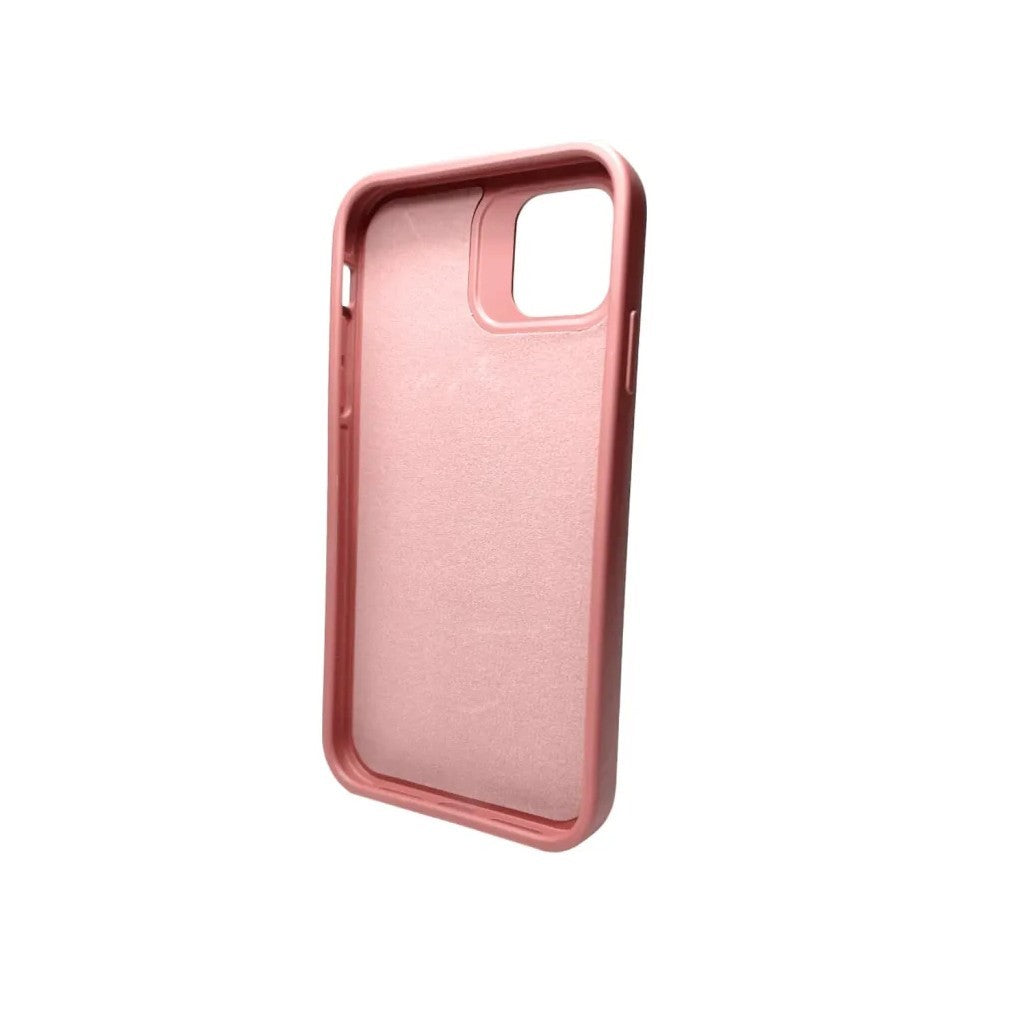 Husa Apple iPhone 13 Pro, Vivimall, din Silicon Lichid, Interior din Microfibra, Lentile Fosforescente de Protectie Camera, Anti Amprenta, Rezistenta la Socuri, Roz - vivimall.ro