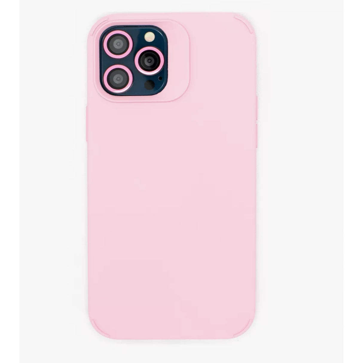 Husa Apple iPhone 15 Pro Max, Flippy, din Silicon Lichid, Interior din Microfibra, Lentile Fosforescente de Protectie Camera, Anti Amprenta, Rezistenta la Socuri, Roz - vivimall.ro