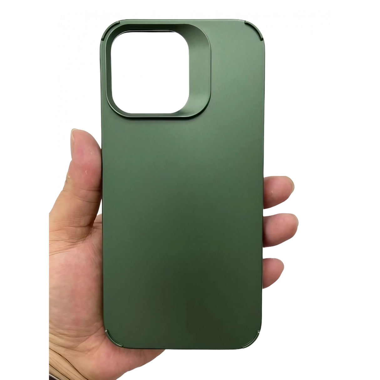 Husa Apple iPhone 15 Pro Max, Flippy, din Silicon Lichid, Interior din Microfibra, Lentile Fosforescente de Protectie Camera, Anti Amprenta, Rezistenta la Socuri, Verde - vivimall.ro
