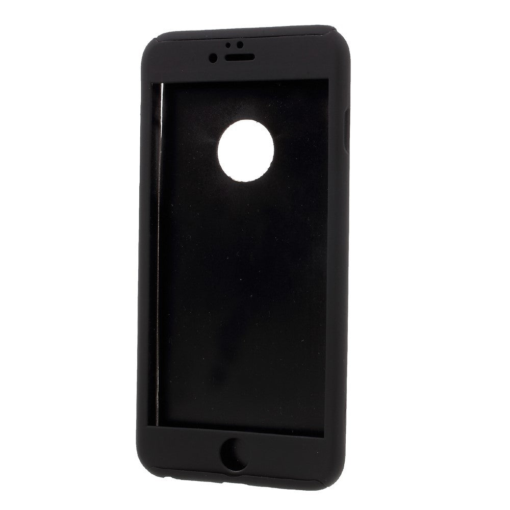 Husa Apple iPhone 6/6S Full Cover 360 Negru + Folie de protectie - vivimall.ro