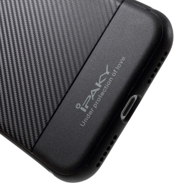 Husa Apple iPhone 6/6S IPAKY Carbon Fiber Negru - vivimall.ro
