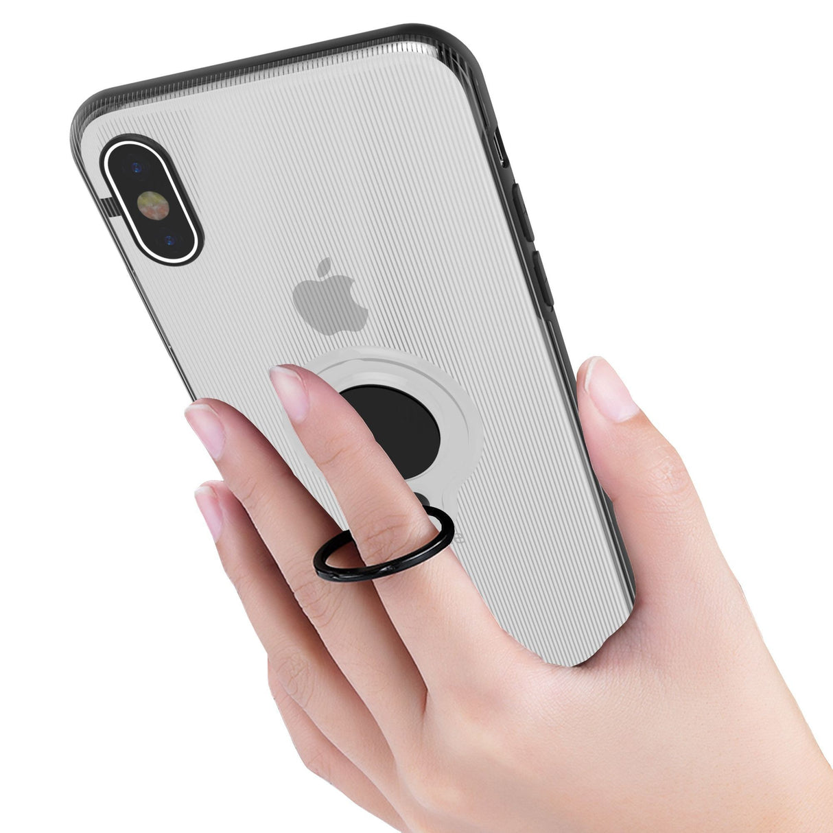 Husa Apple iPhone 6 Armor Ring cu inel magnetic Transparent - vivimall.ro