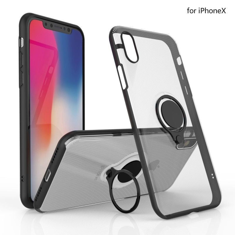 Husa Apple iPhone 6 Armor Ring cu inel magnetic Transparent - vivimall.ro