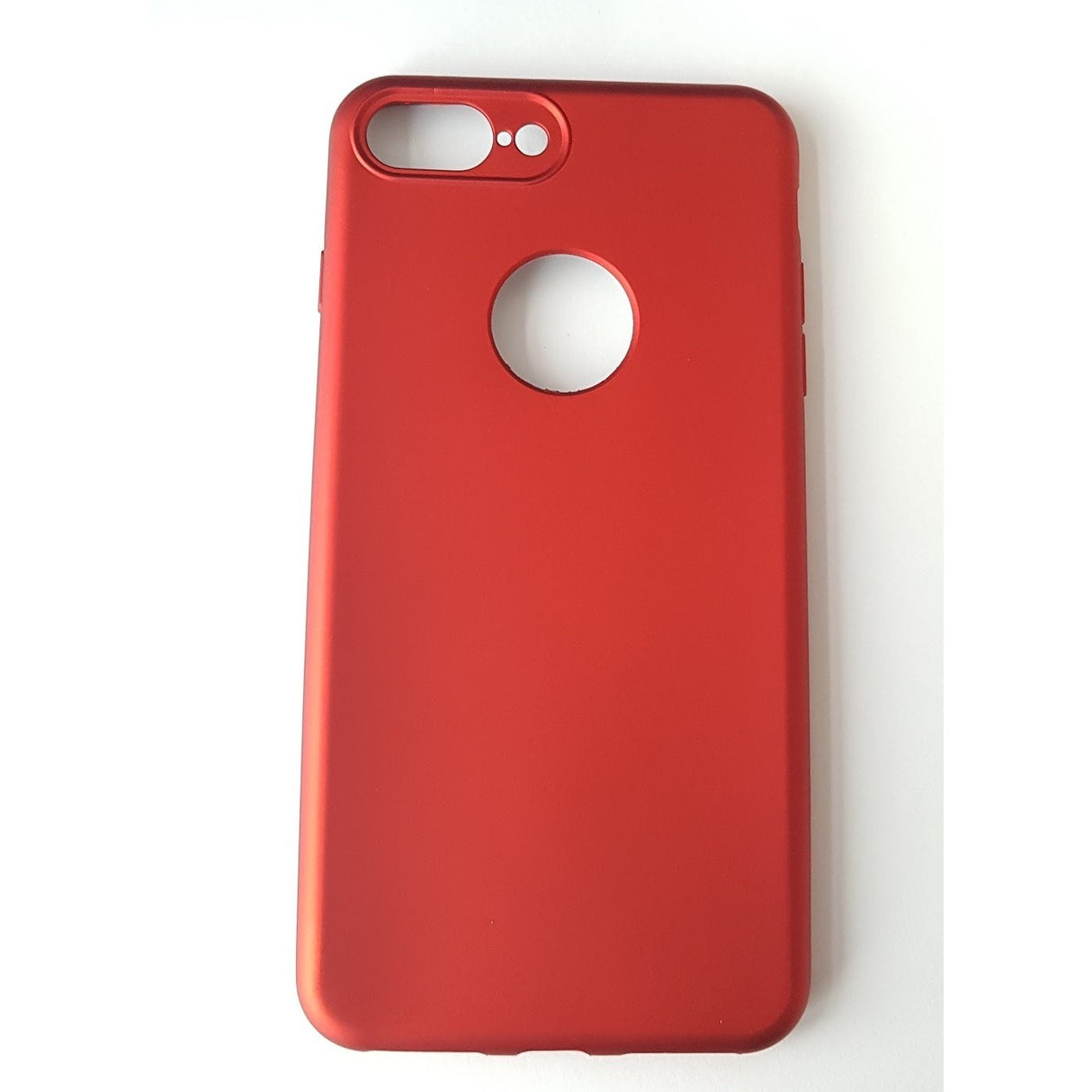 Husa Apple iPhone 7 Full Silicone 360 Rosu + Folie de protectie - vivimall.ro