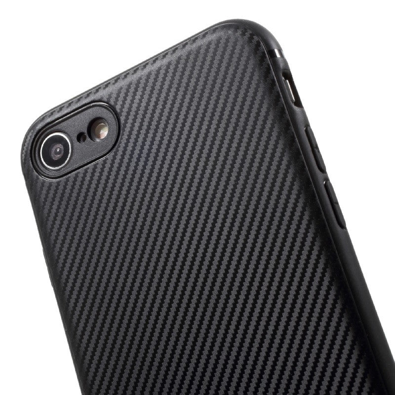 Husa Apple iPhone 7 IPAKY Carbon Fiber Negru - vivimall.ro