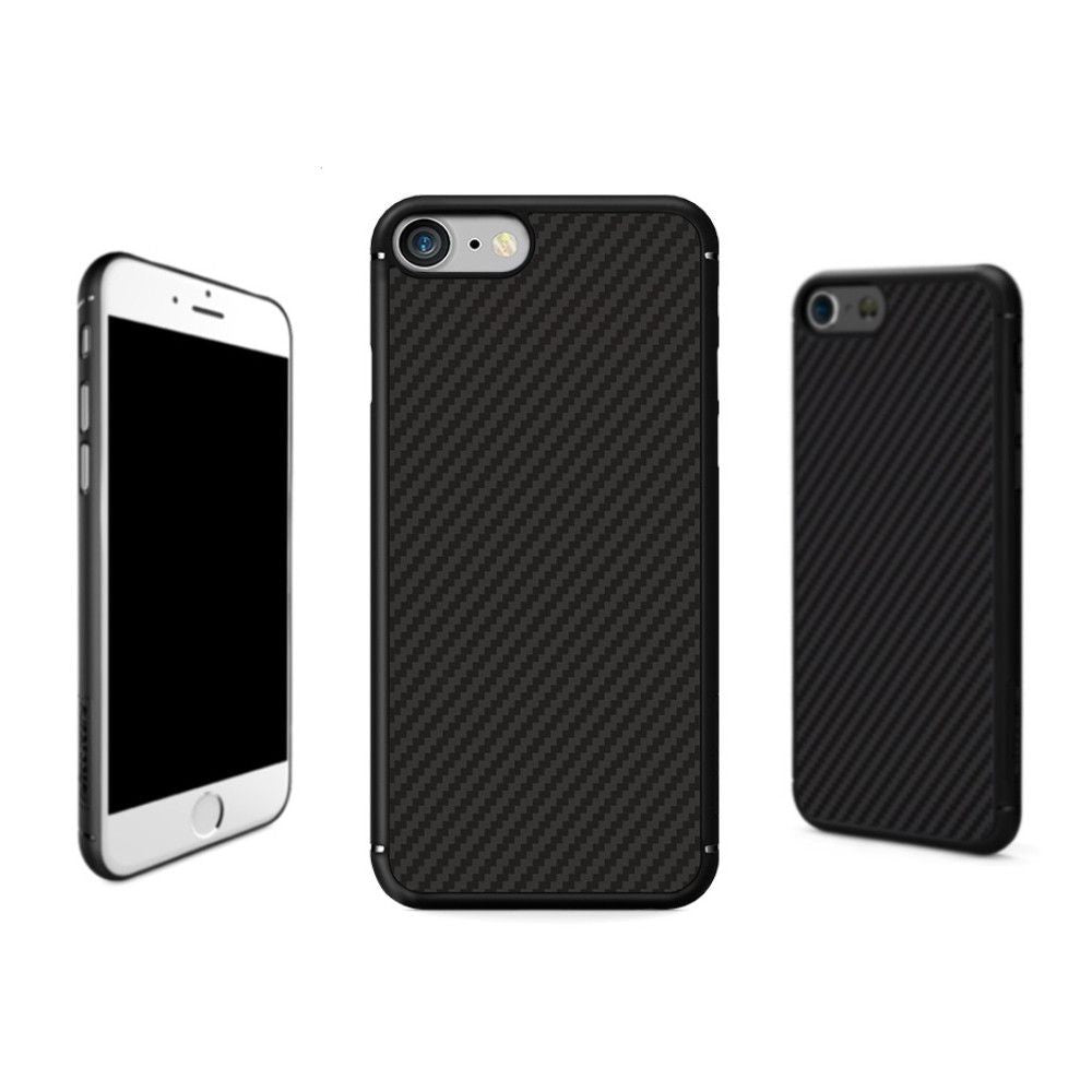 Husa Apple iPhone 7 Nillkin Synthetic Fiber Negru - vivimall.ro