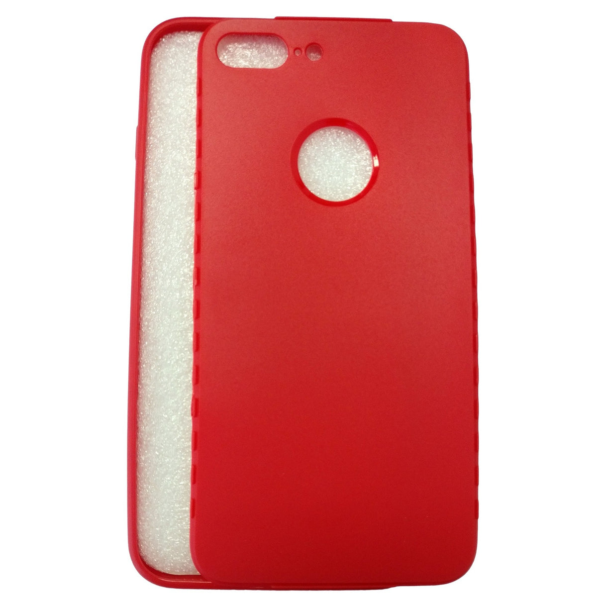 Husa Apple iPhone 7 Plus Full Silicone Rosu - vivimall.ro