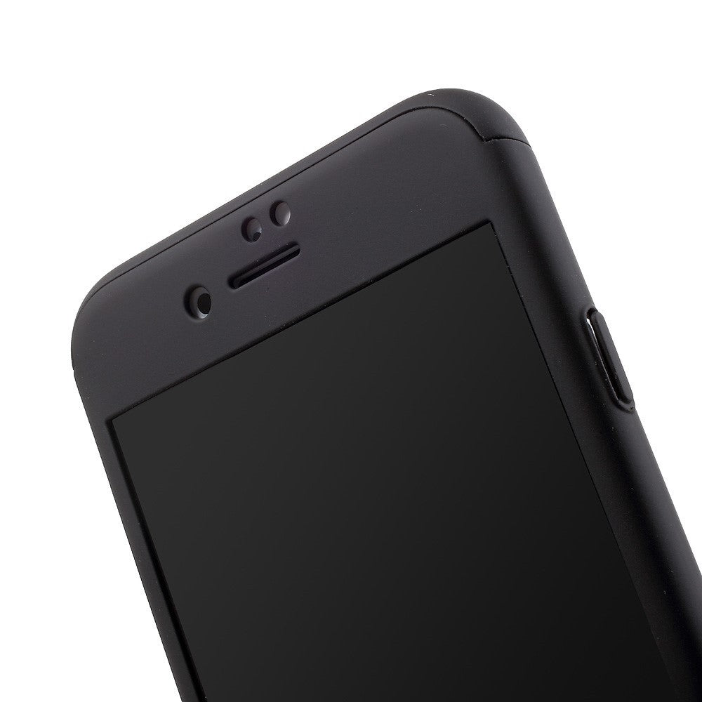 Husa Apple iPhone 7 Premium Full Cover 360 Negru + Folie Cadou - vivimall.ro