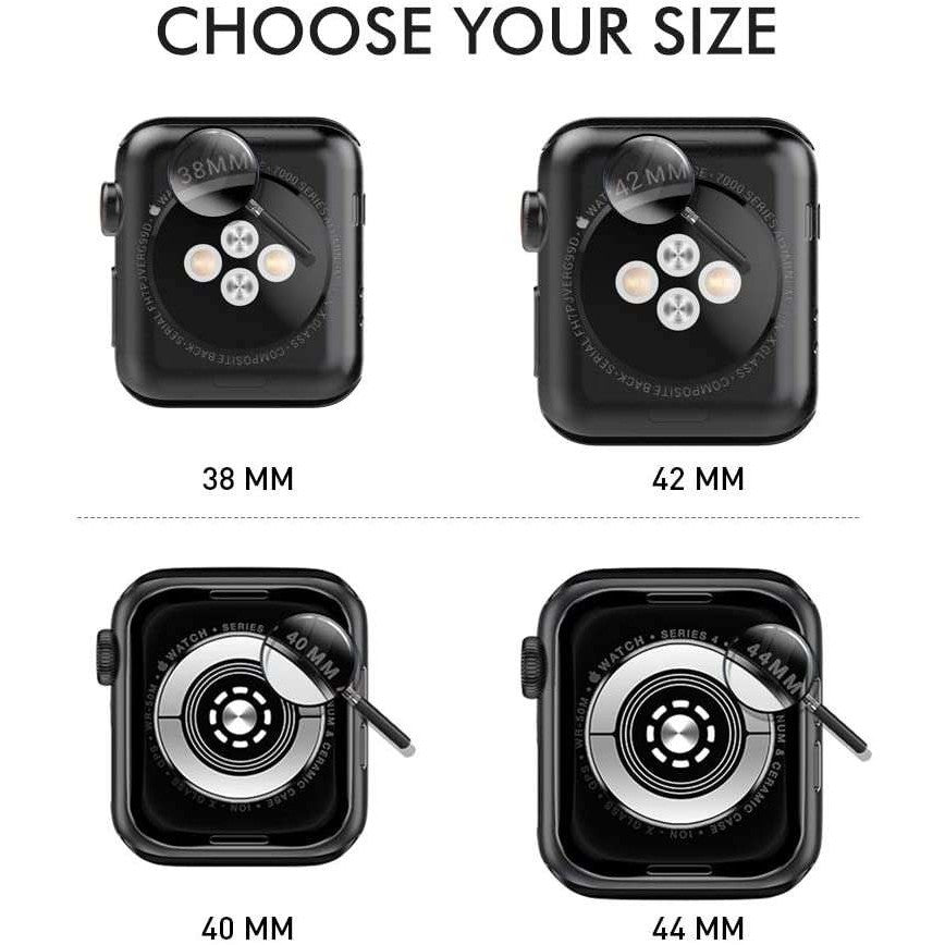 Husa Apple Watch Series 4/5 44 mm Full Tpu 360 Transparent - vivimall.ro