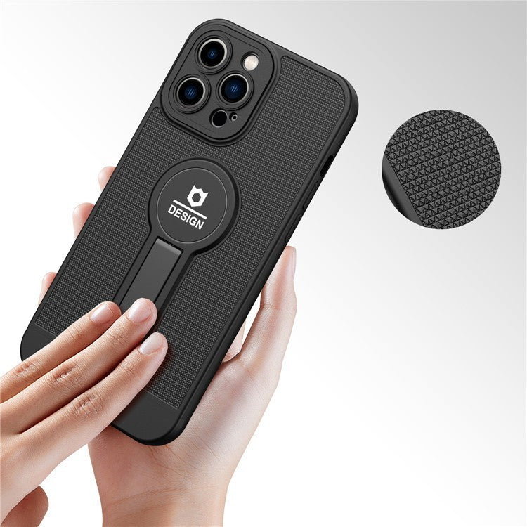 Husa Armor Design cu Stand pentru Apple iPhone 11 Pro, Negru, Suport Auto Magnetic, Wireless Charge, Protectie Antisoc, Flippy - vivimall.ro