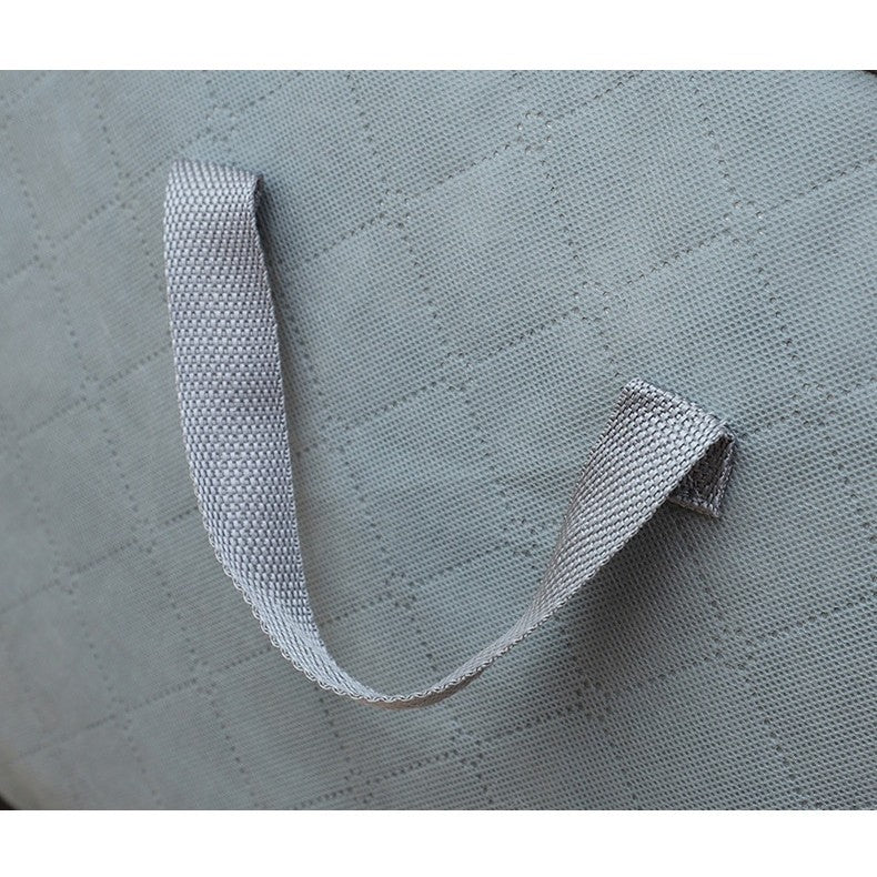 Husa de Depozitare, Vivimall, Intrebuintare Multipla, Pliabila, cu Fermoar Bidirectional si Fereastra Laterala Transparenta, Lavabila, 50x48x28 cm, Gri - vivimall.ro