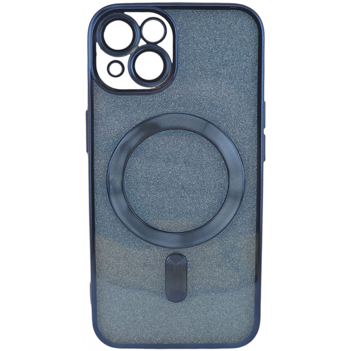 Husa de Protectie 2 in 1, Vivimall, pentru Apple iPhone 14, Compatibila MagSafe, Magnetica, cu Protectie Lentila, din TPU, Albastru Marin - vivimall.ro
