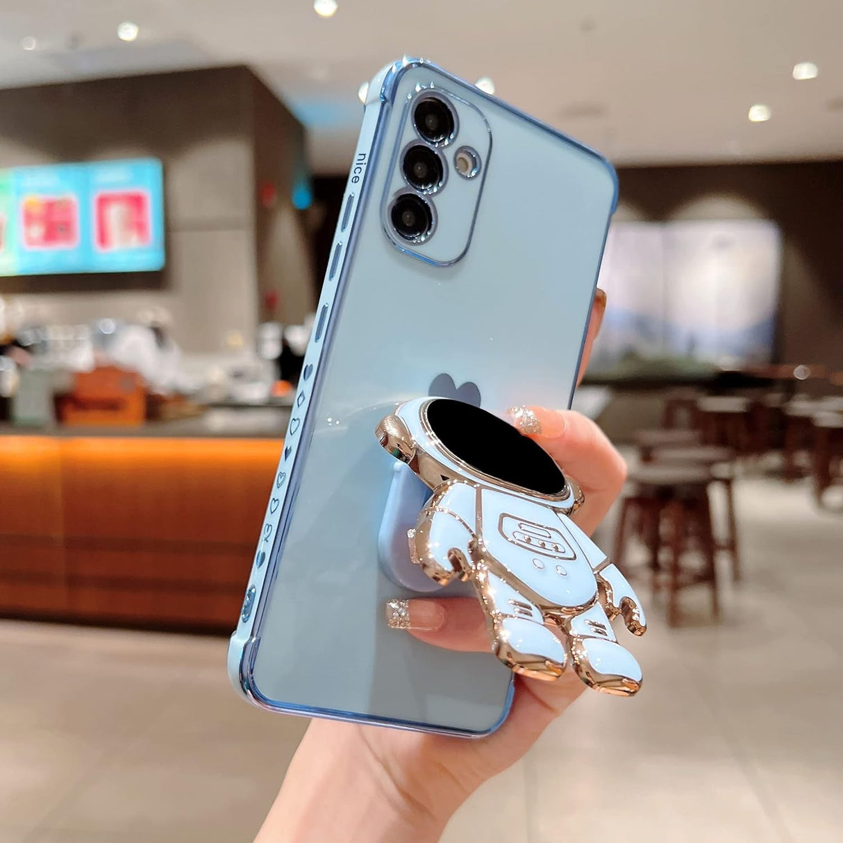 Husa Telefon 2in1, Vivimall, Compatibila Samsung Galaxy S23, Carcasa TPU cu Suport Inclus Tip Astronaut, Protectie Camere, Verde - vivimall.ro