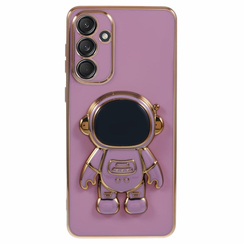Husa Telefon 2in1, Vivimall, Compatibila Samsung Galaxy S24 Plus, Carcasa TPU cu Suport Inclus Tip Astronaut, Protectie Camere, Mov - vivimall.ro