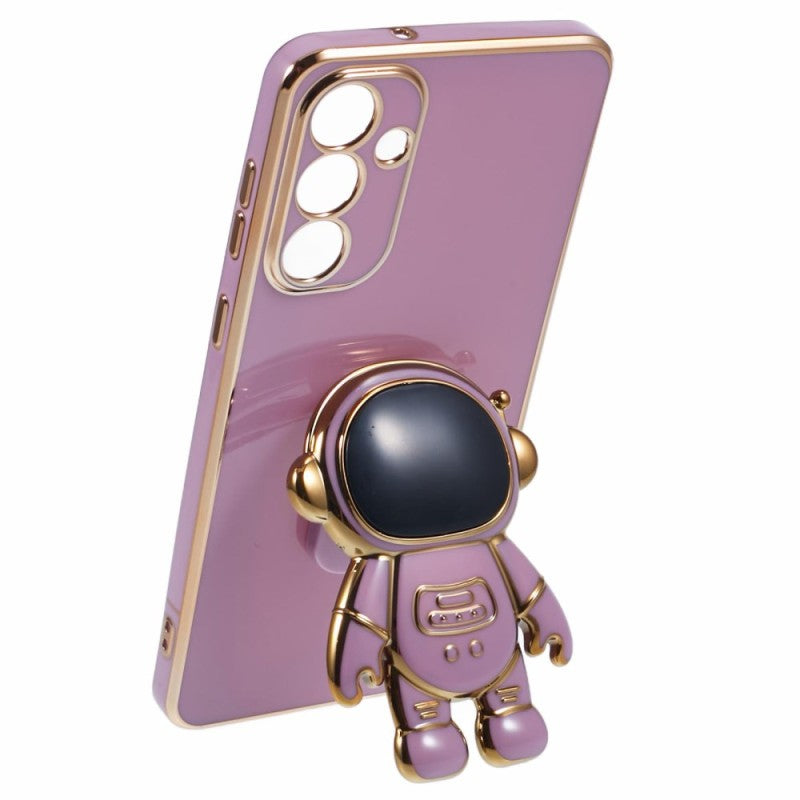 Husa Telefon 2in1, Vivimall, Compatibila Samsung Galaxy S24 Plus, Carcasa TPU cu Suport Inclus Tip Astronaut, Protectie Camere, Mov - vivimall.ro