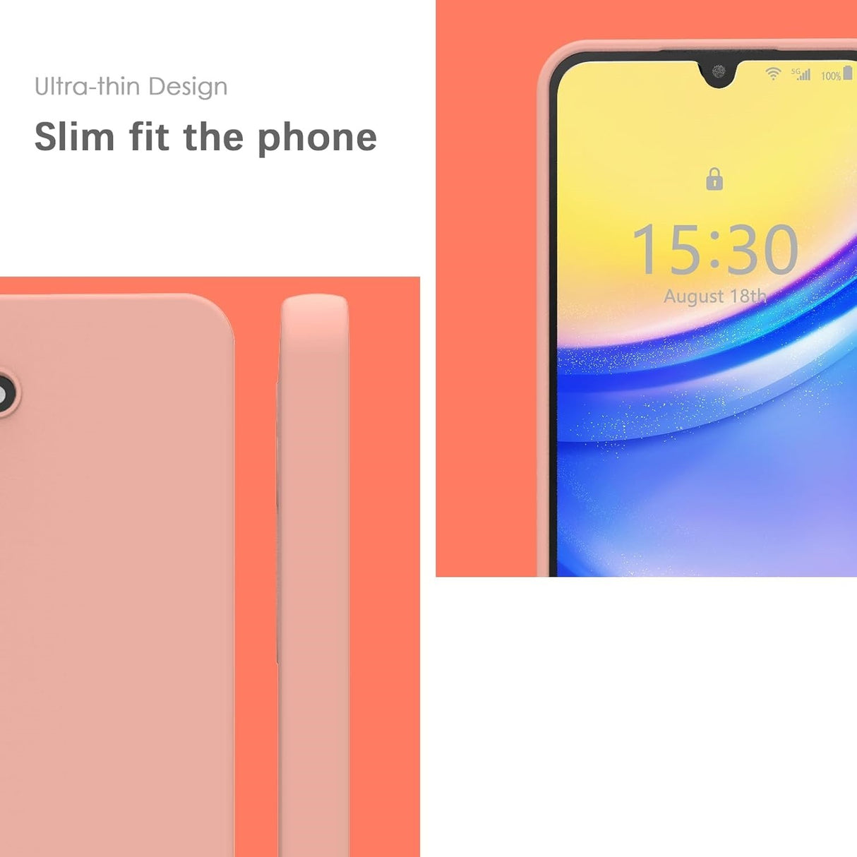 Husa de Protectie Matte TPU, Vivimall, pentru Samsung Galaxy A35 5G, Protectie Camera, Antisoc, Antizgariere, Antialunecare, Acoperire Completa, Roz - vivimall.ro