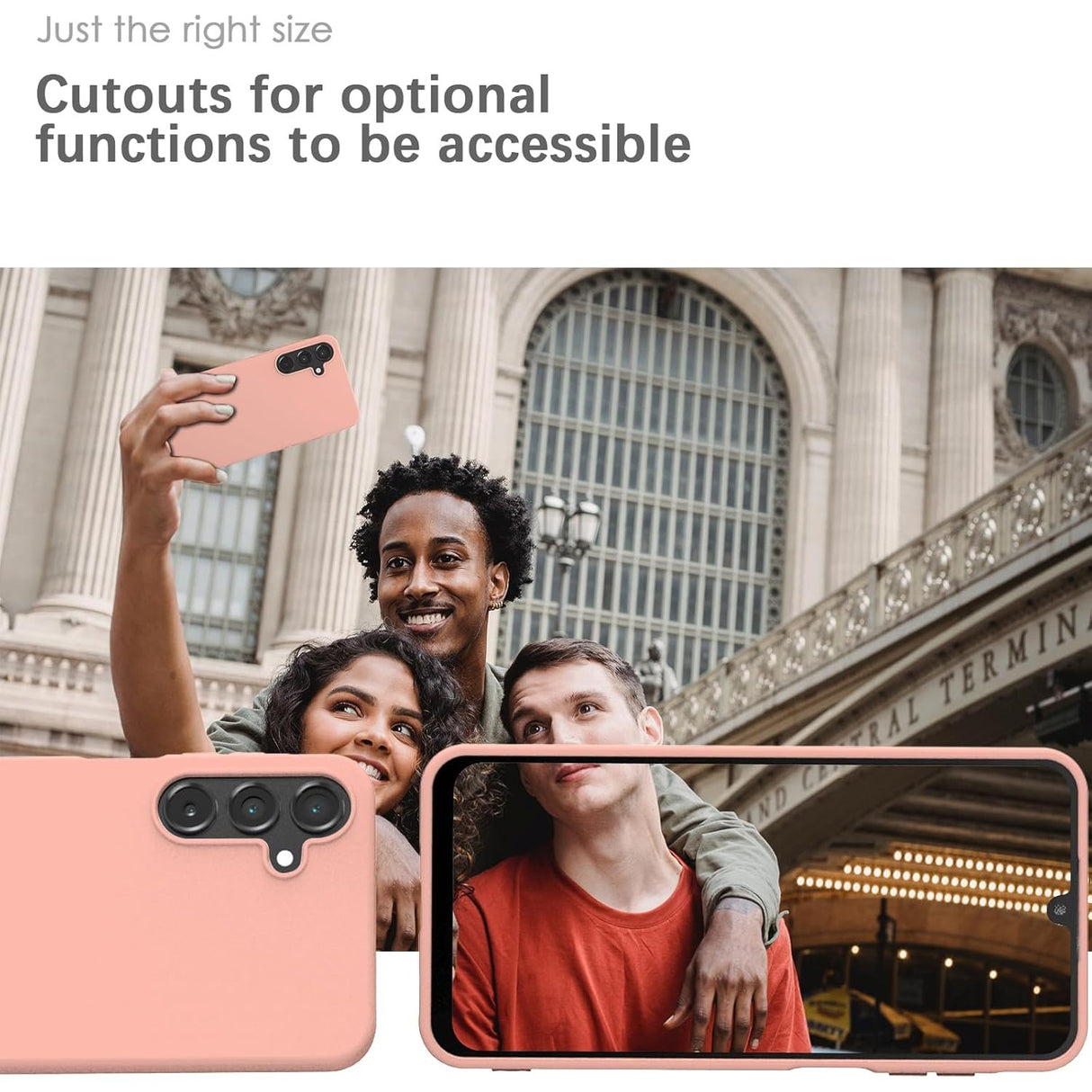 Husa de Protectie Matte TPU, Vivimall, pentru Samsung Galaxy A35 5G, Protectie Camera, Antisoc, Antizgariere, Antialunecare, Acoperire Completa, Roz - vivimall.ro