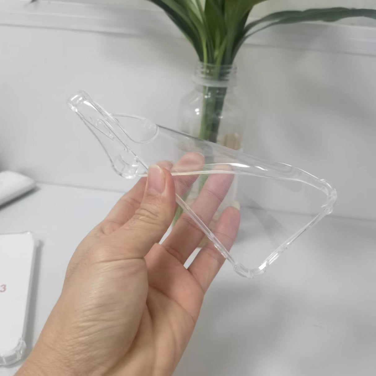 Husa de protectie Vivimall, TPU, pentru Samsung A14 5G, Antisoc, Protectie colturi, Rezistenta la impact, Transparenta - vivimall.ro