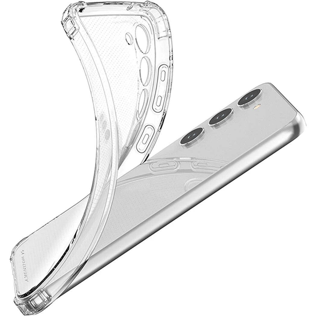 Husa de protectie Vivimall, TPU, pentru Samsung A34 5G, Antisoc, Protectie colturi, Rezistenta la impact, Transparenta - vivimall.ro