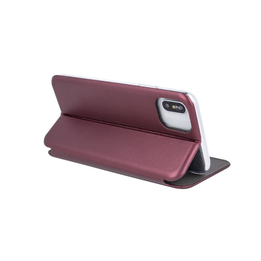 Husa de protectie Flippy compatibila cu Apple iPhone 11 Pro Magnet Book Case Bordo - vivimall.ro