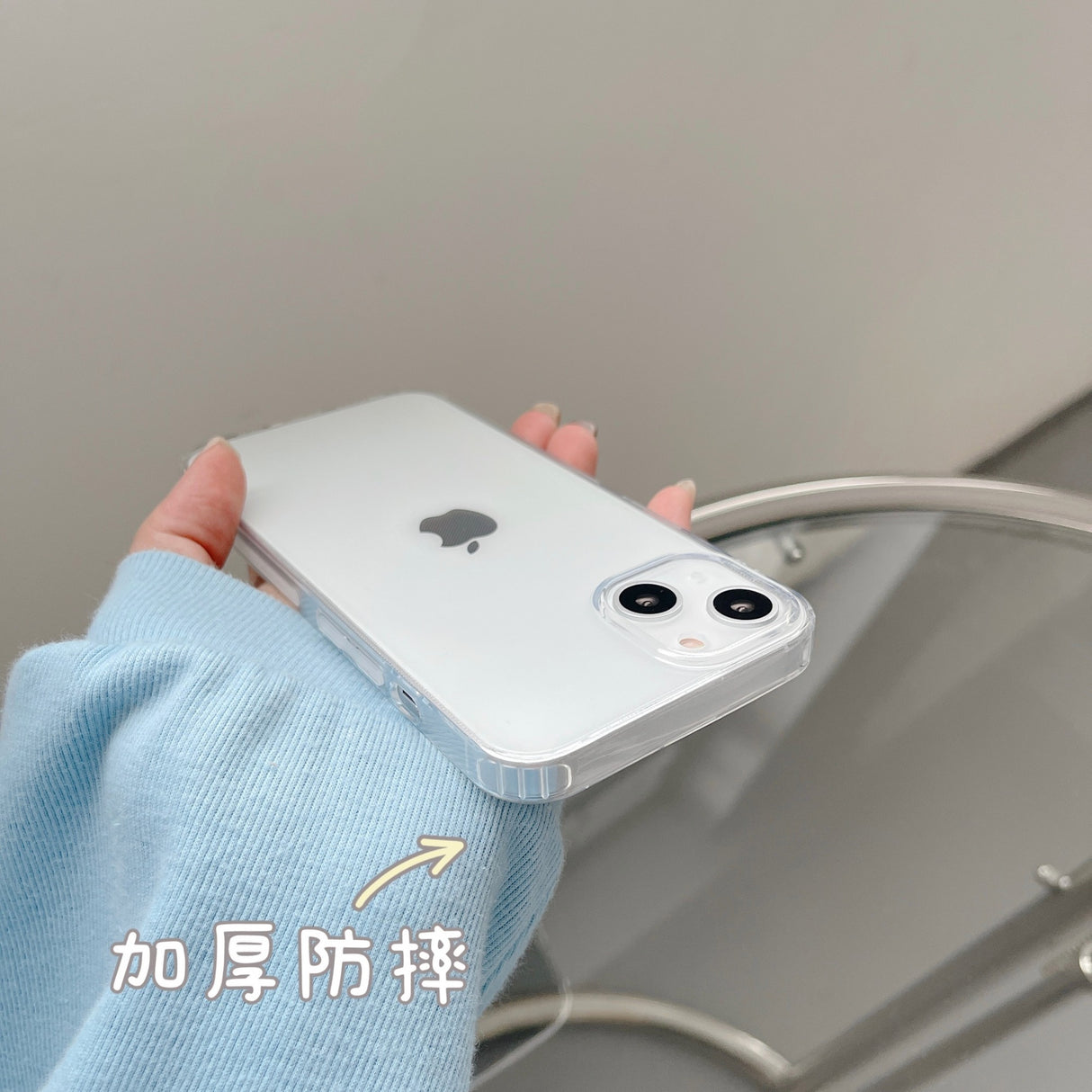 Husa de protectie Flippy compatibila cu Apple iPhone 13 Protect Plus Transparent - vivimall.ro