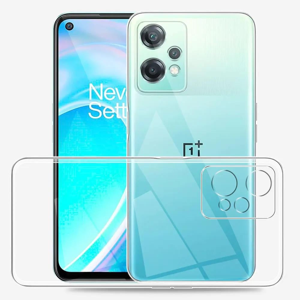 Husă transparentă OnePlus Nord CE2 Lite din TPU flexibil, vedere laterală stânga