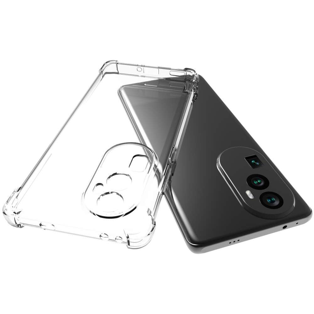 Husă Oppo Reno 10 TPU antisoc, detaliu margini ridicate pentru protecție ecran