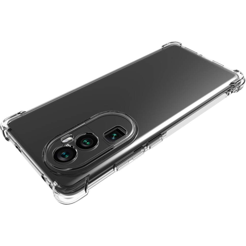 Husă Oppo Reno 10 din TPU ecologic, detaliu porturi și butoane cu decupaje precise