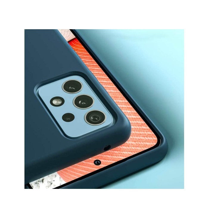 Husa de protectie Flippy compatibila cu Samsung Galaxy A52 Matte Tpu Albastru inchis - vivimall.ro