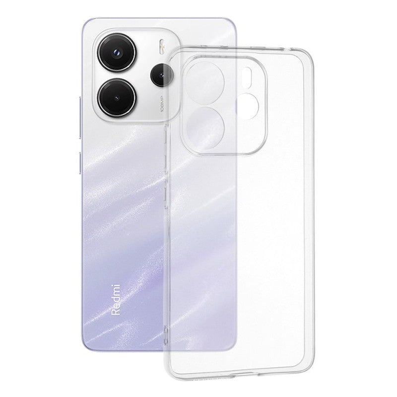 Husă de Protecție, Vivimall, Compatibilă cu Xiaomi Redmi 12 4G/5G, TPU, Transparent - vivimall.ro