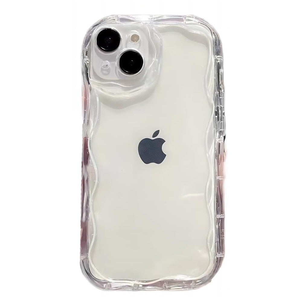 Husă silicon transparentă Apple iPhone 14 Pro Max, model atipic antisoc, vedere frontală