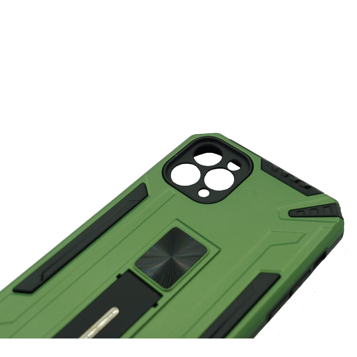 Husa de protectie Flippy pentru Apple iPhone 12 Pro Max Defender Model 4 cu suport, Verde deschis - vivimall.ro
