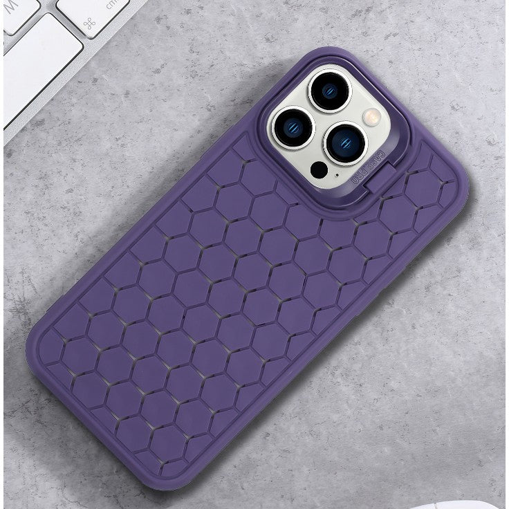 Husa de Protectie TPU, Vivimall, pentru Apple iPhone 15, 3D Cube, cu Inel, Protectie Camera, Antisoc, Antizgariere, Antialunecare, Acoperire Completa, Mov - vivimall.ro