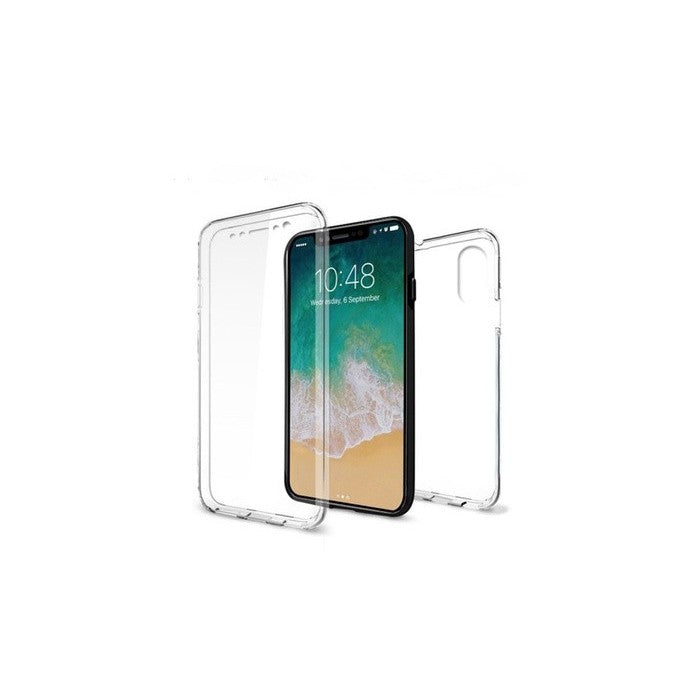 Husa de protectie Flippy® pentru Apple iPhone X Full Tpu 360 V2 Transparent - vivimall.ro