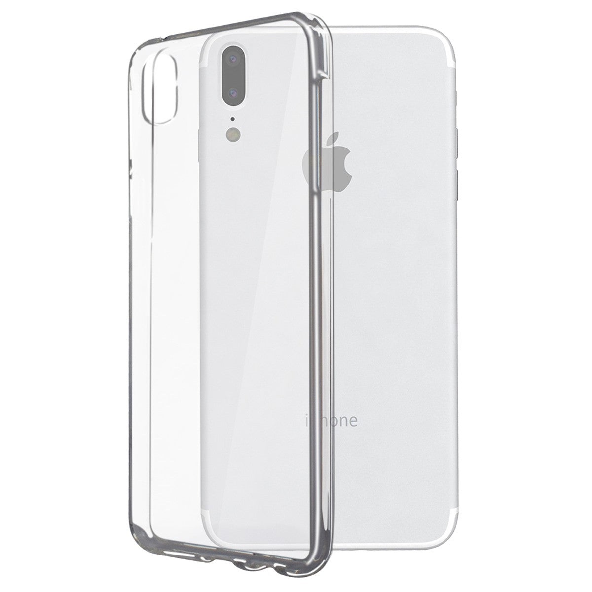 Husa de protectie Flippy® pentru Apple iPhone X Full Tpu 360 V2 Transparent - vivimall.ro