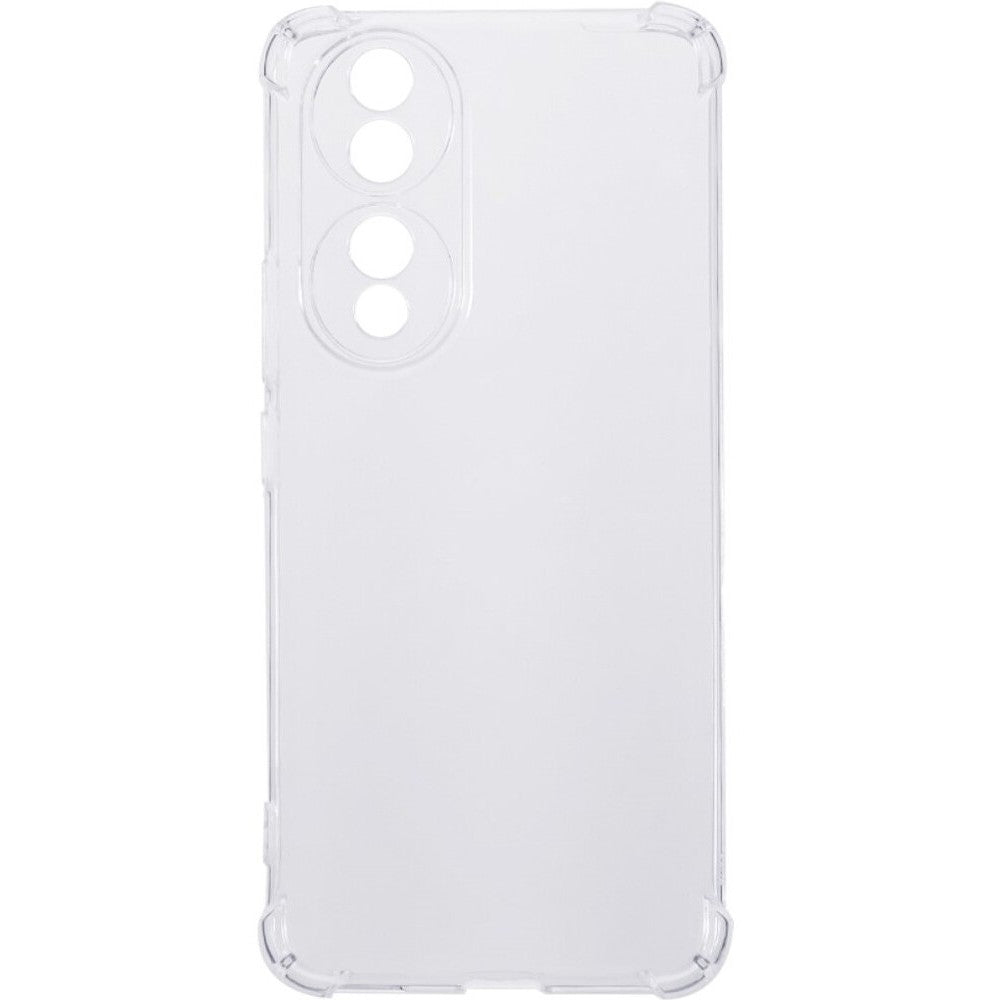 Detaliu colțuri ranforsate husă TPU Protect Plus pentru Honor 90 5G, material transparent flexibil