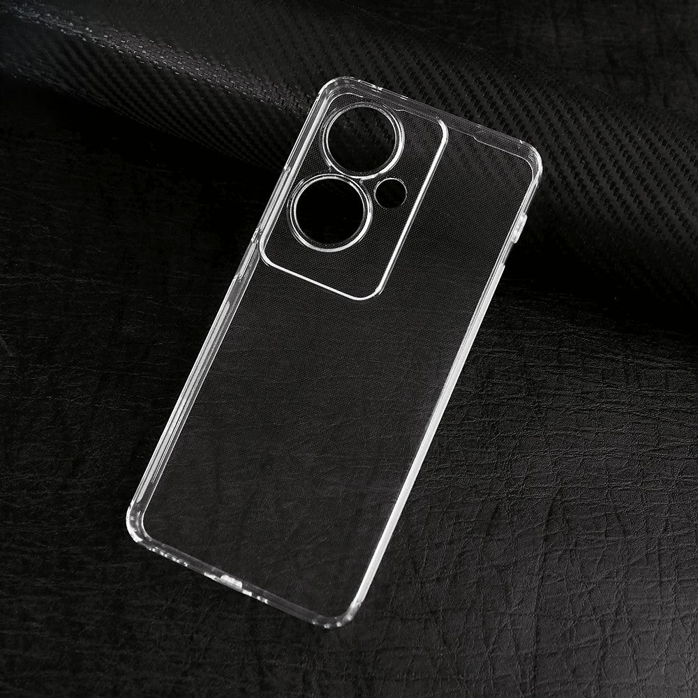 Husa de Protectie, Vivimall, pentru Oppo Reno 11F, TPU Protect Plus, cu Dust Plug, Transparent - vivimall.ro